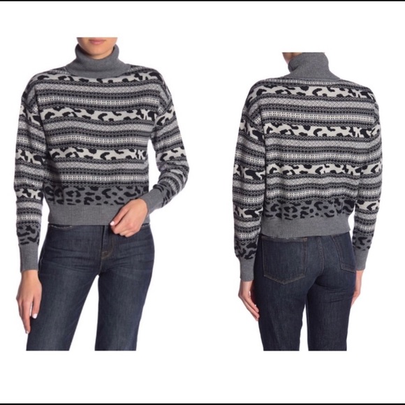 JOHN & JENN | GREY & BLACK TURTLENECK - M - Picture 4 of 15